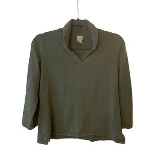 Dusty green pullover knit sweater